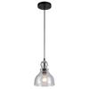 Westinghouse One-Light Indoor Mini Pendant ORB, Clear Seeded Glass 6100800